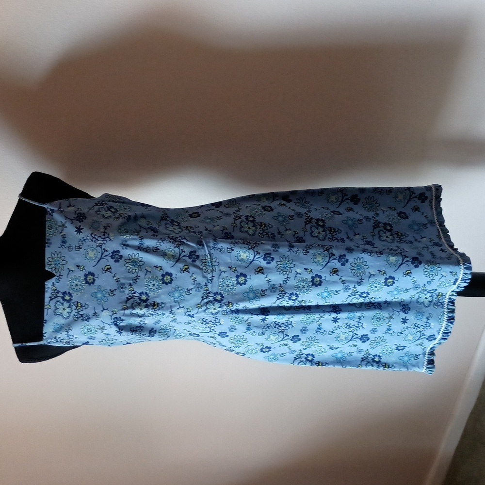 Spaghetti Strap blue print sundress
